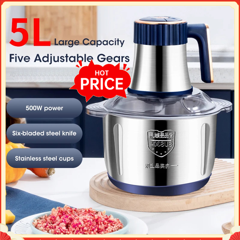 Baby Food Kids - 5L Electric Meat Grinders 304 Stainless
