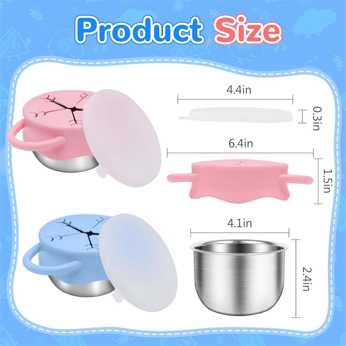 Snack Cup Toddler - 2026 New 2 Pack Toddler Snack