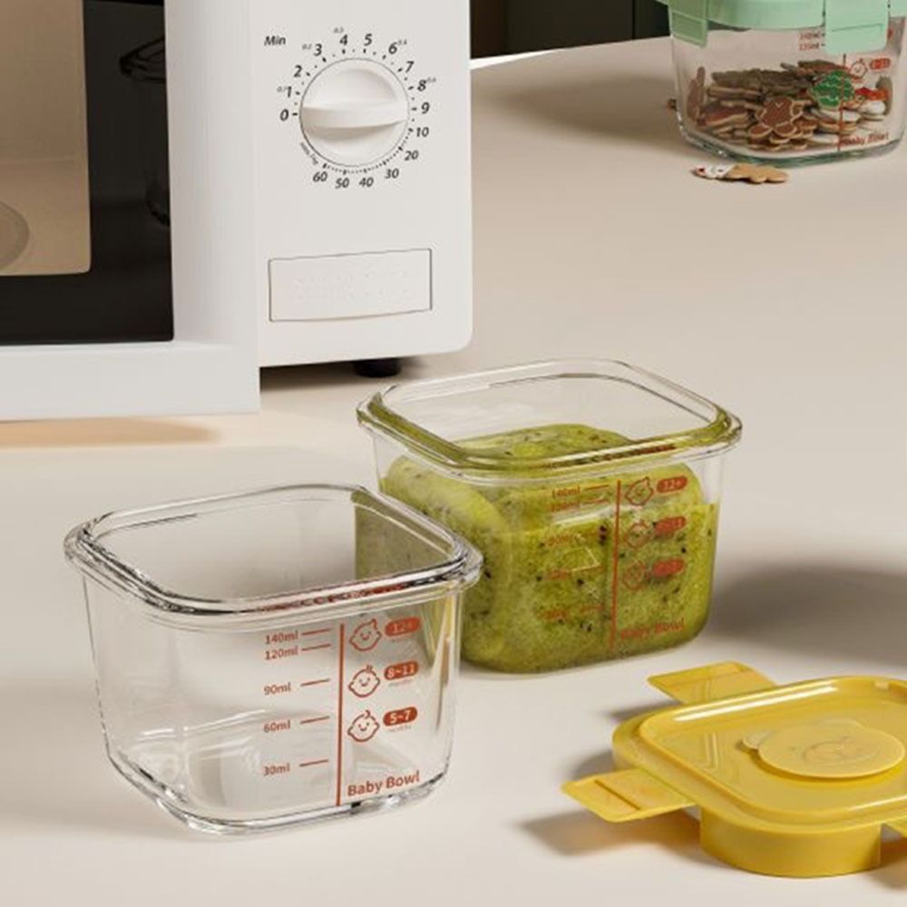 Baby Food Jars Glass - New 170ml Food Storage Box Frozen