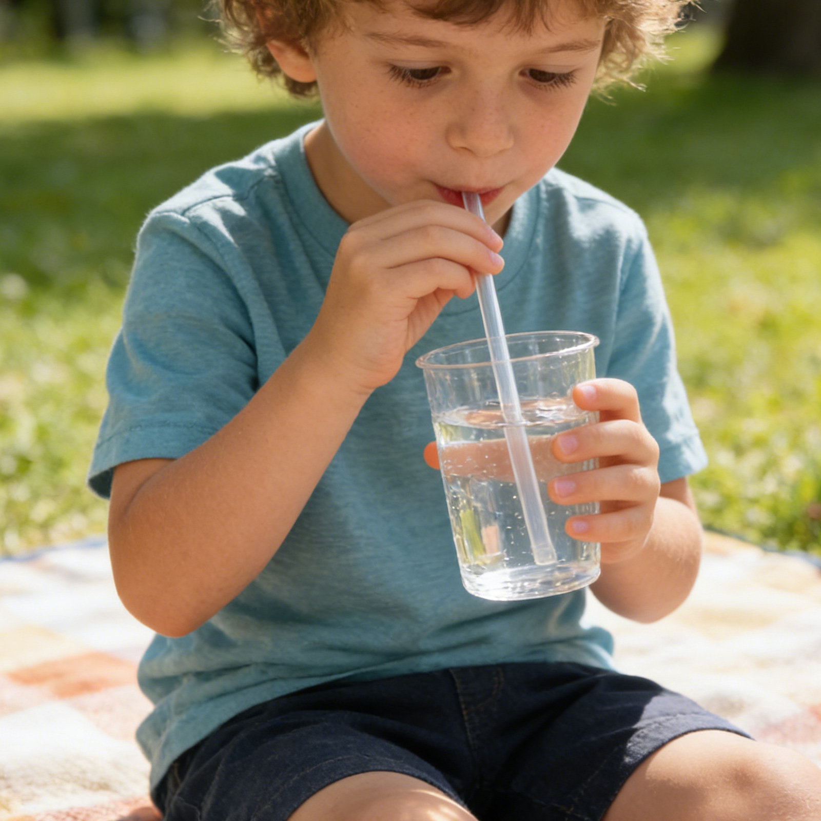 Baby Food Bottle - 1Set Food Grade Silicone Sippy Straw
