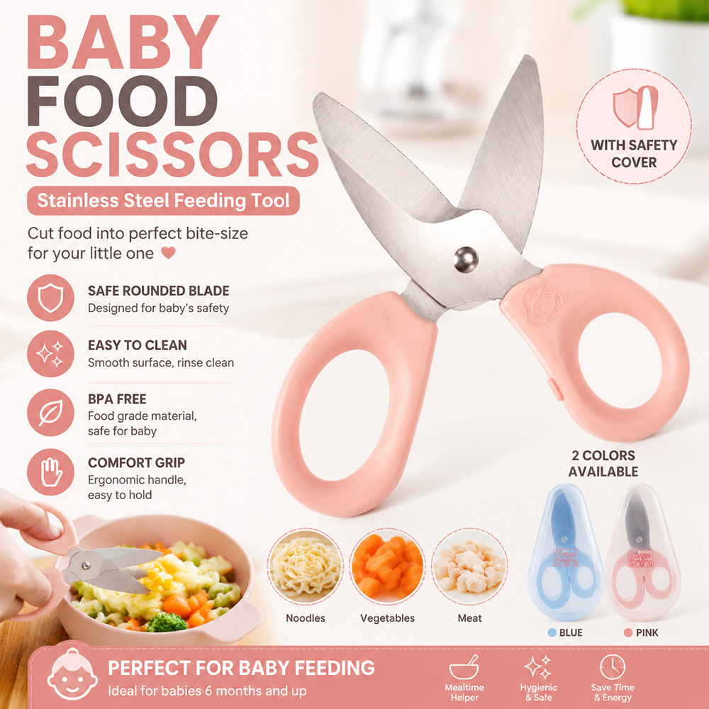 Baby Food Scissors - Baby Food Scissors Stainless Steel Baby