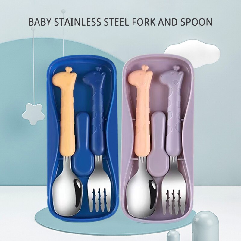 2PCSChildrens Tableware 304 Fo - Baby Food Utensil recension och pris