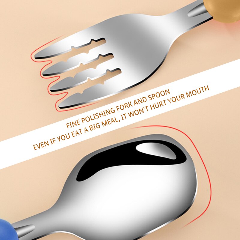 2PCSChildrens Tableware 304 Fo - Baby Food Utensil recension och pris