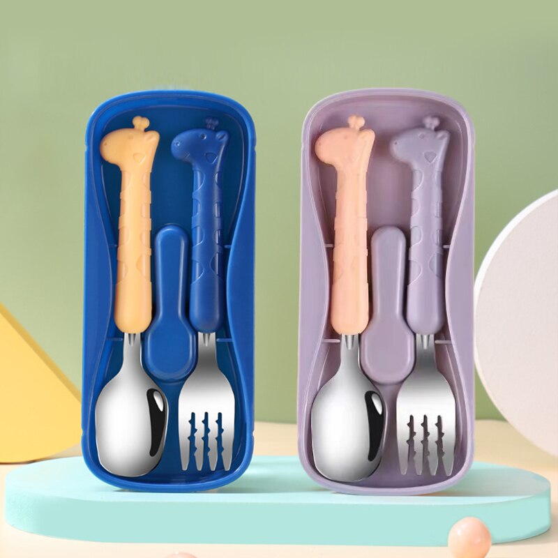 2PCSChildrens Tableware 304 Fo - Baby Food Utensil recension och pris