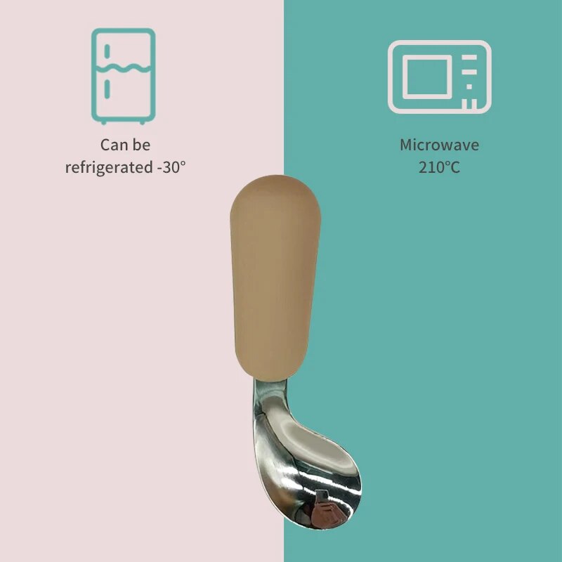 Baby Spoon Fork Set 316 Stainl - Baby Food Utensil recension och pris