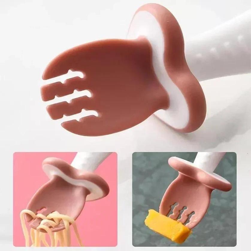 Baby Spoon Fork Silicone Child - Baby Food Utensil recension och pris