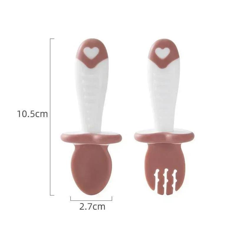 Baby Spoon Fork Silicone Child - Baby Food Utensil recension och pris