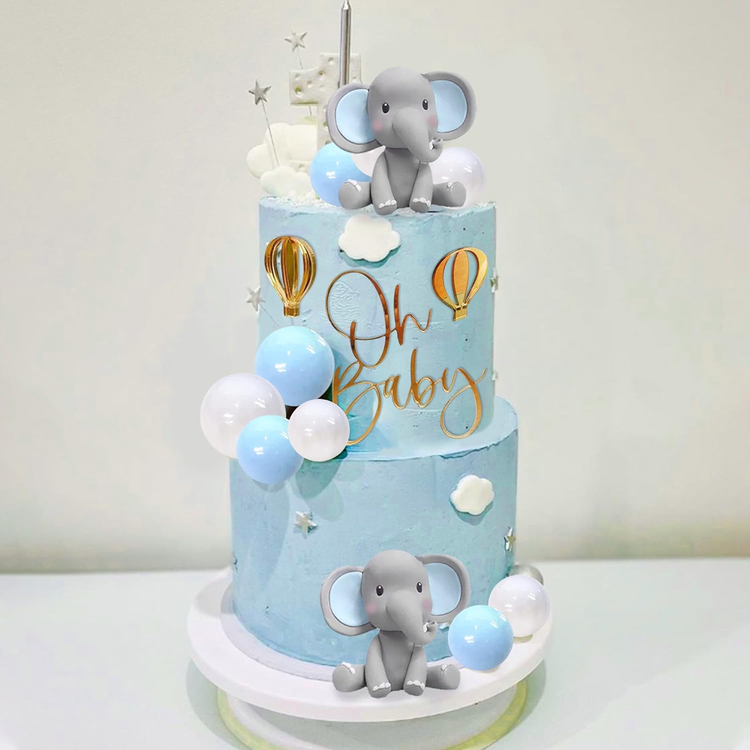 Elephant Cake Decoration Baby  - Baby Food Kids recension och pris