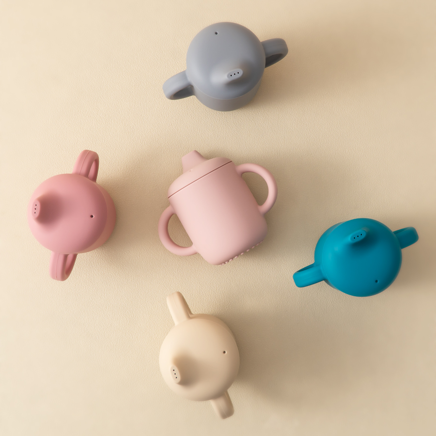 1PC Baby Silicone Cup With Dou - Snack Cup Toddler recension och pris