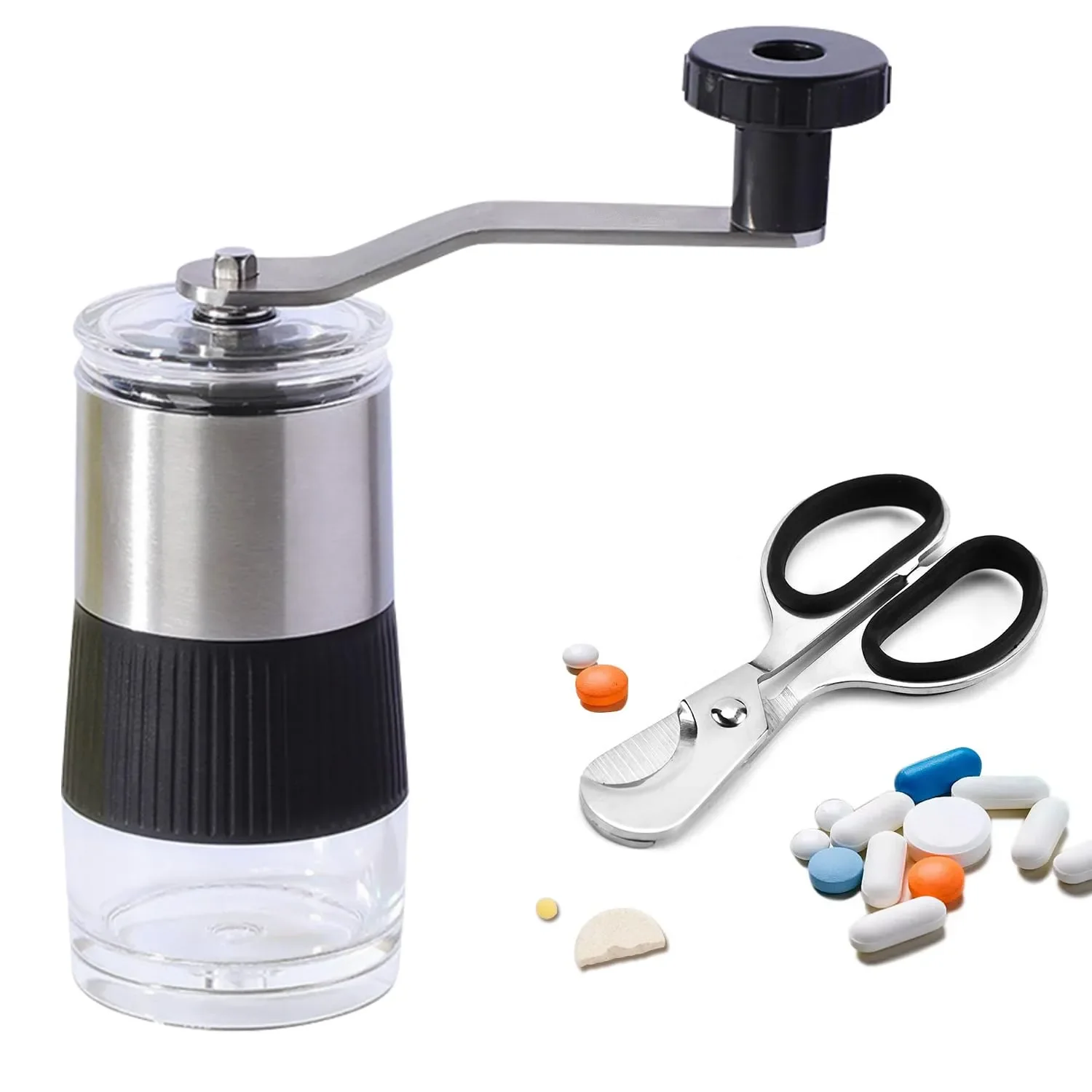 Pill Crusher with Pill Cutter  - Baby Food Scissors recension och pris
