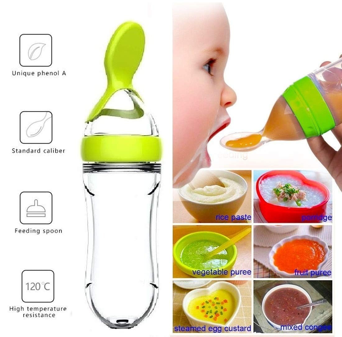 Squeezing Feeding Bottle Cup S - Baby Food Utensil recension och pris
