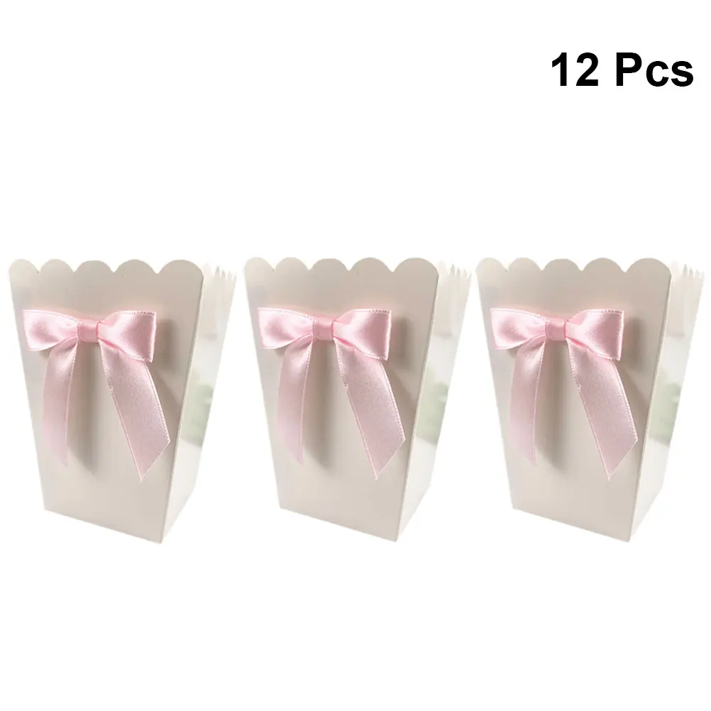 12pcs Pink Bow Popcorn Box Par - Baby Food Plan recension och pris
