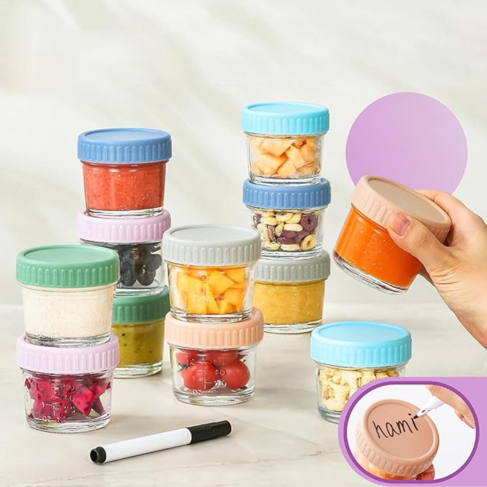 6pcs Mason Jar Glass Baby Food - Baby Food Jars Glass recension och pris