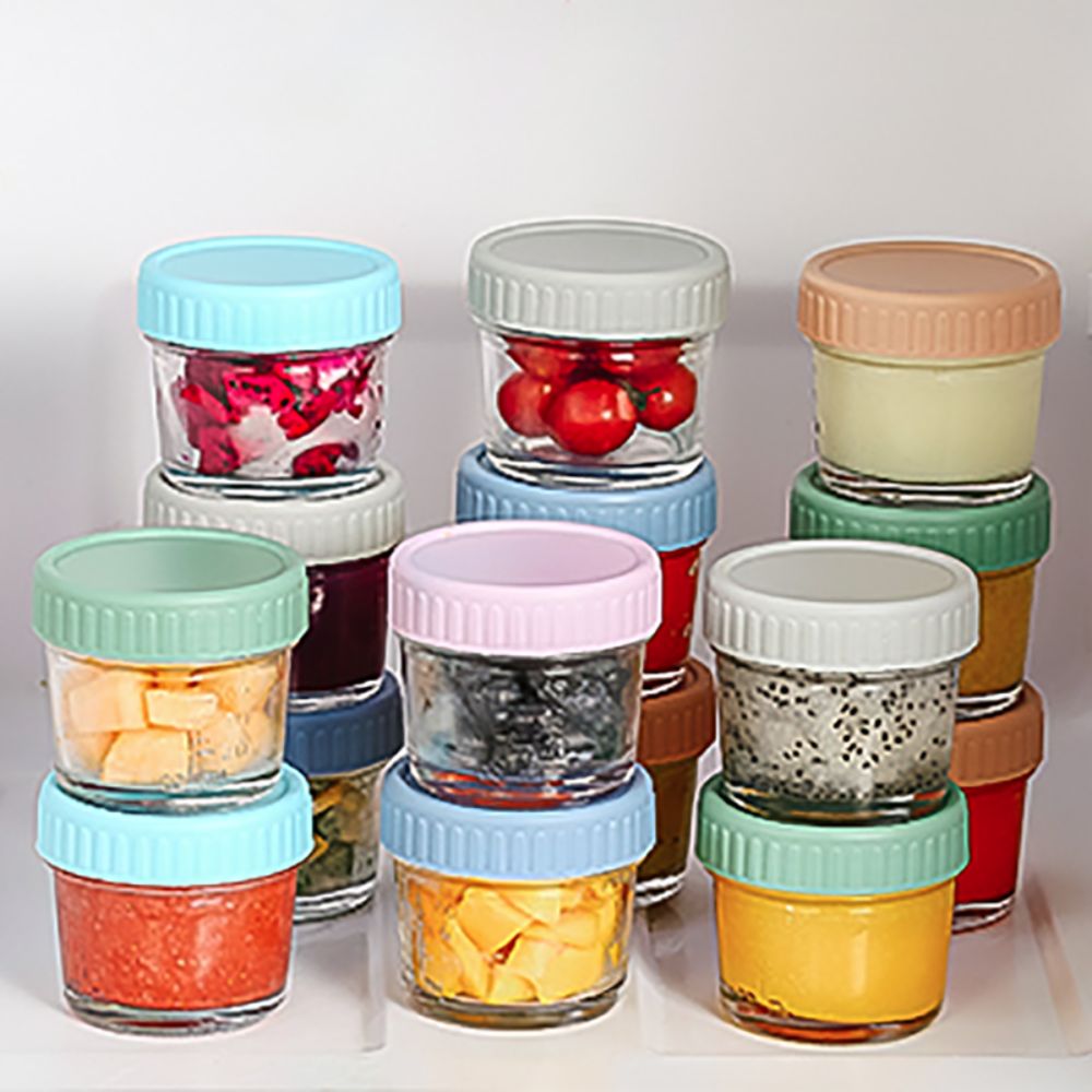 6pcs Glass Baby Food Jar Reusa - Baby Food Jars Glass recension och pris