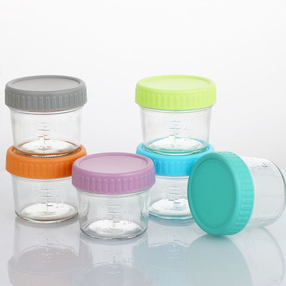 6pcs Glass Baby Food Jar Reusa - Baby Food Jars Glass recension och pris