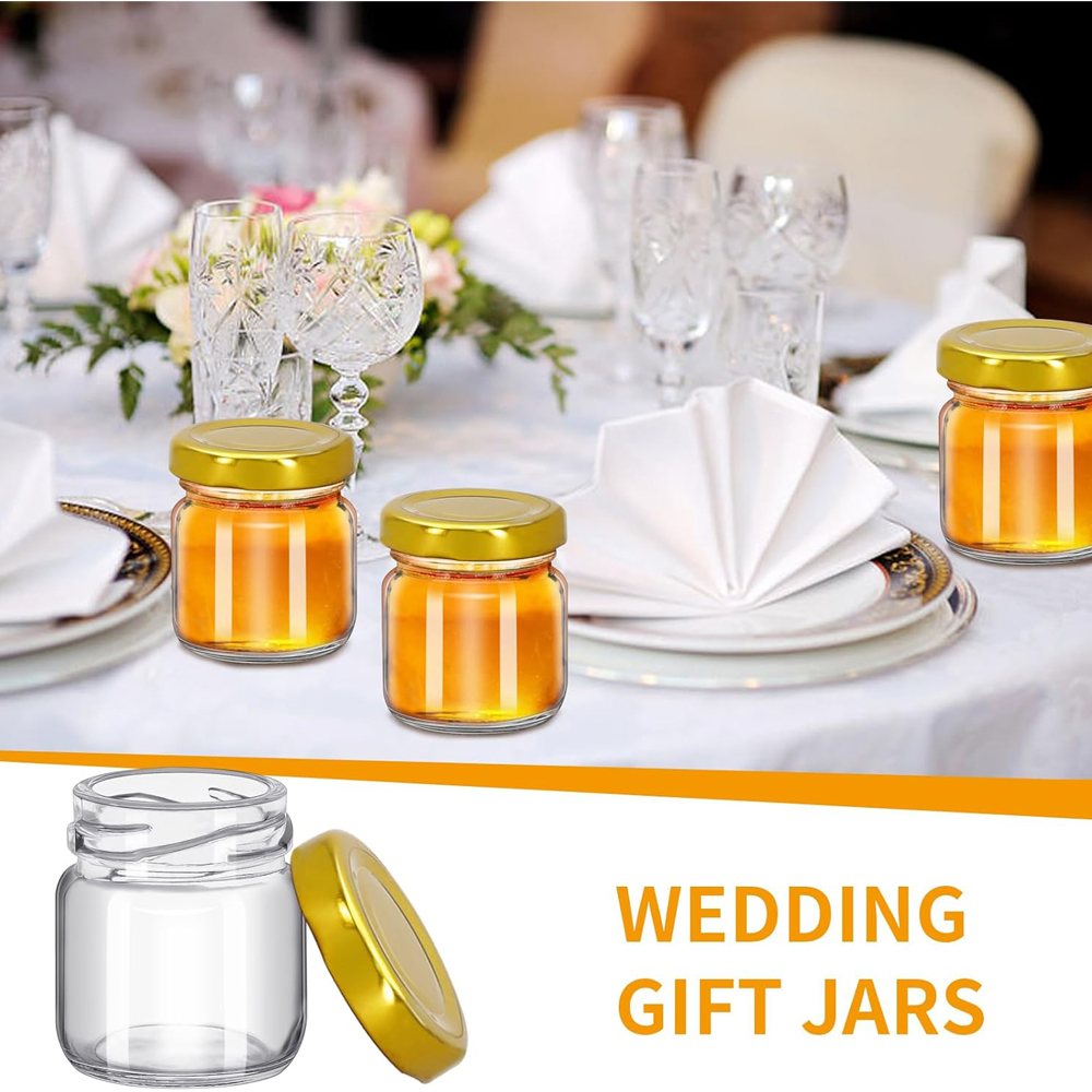 1.5 oz Round Mini Clear Honey  - Baby Food Jars Glass recension och pris