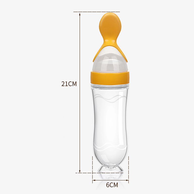 Squeezing Feeding Bottle Silic - Baby Food Utensil recension och pris