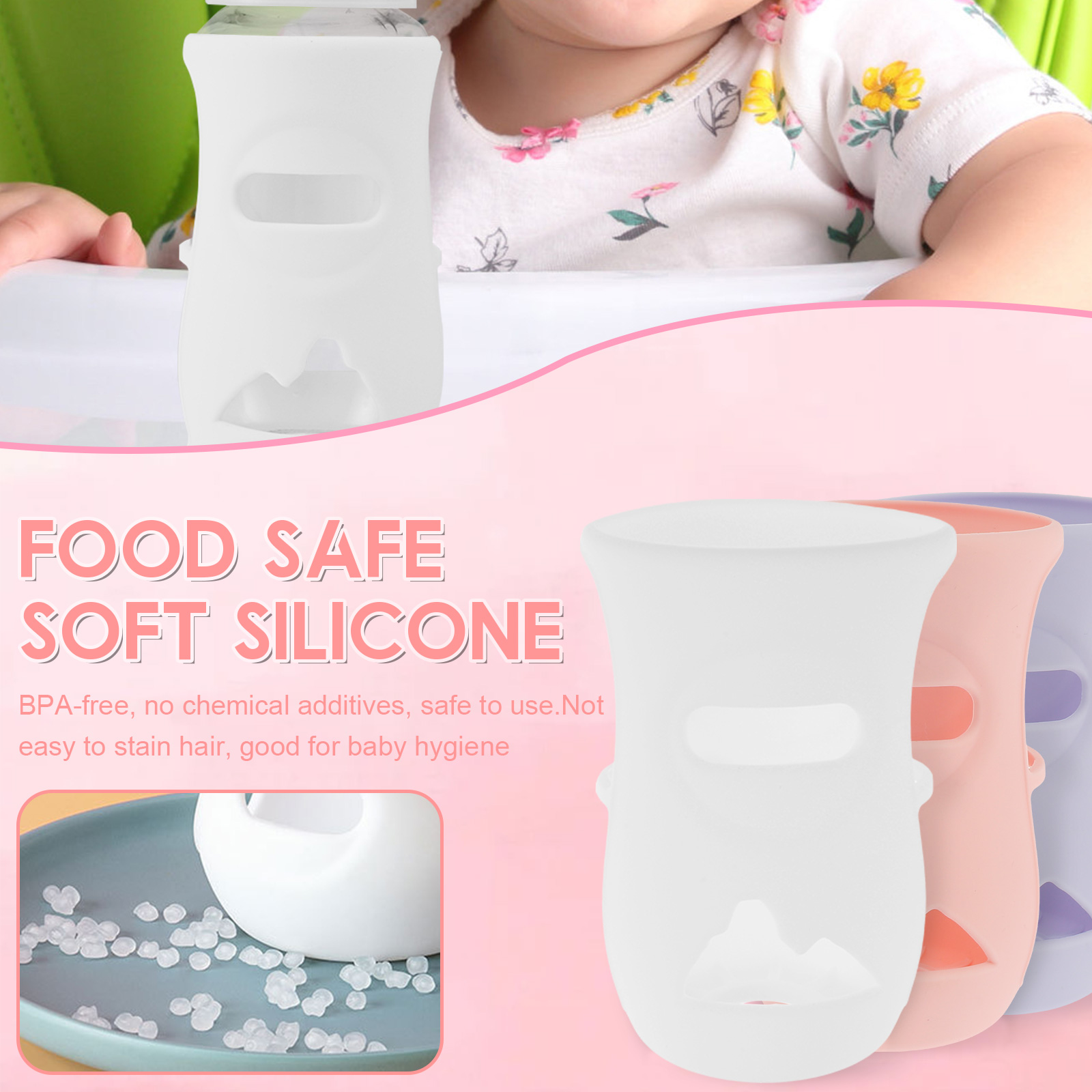 Silicone Sleeves Silicone Baby - Baby Food Bottle recension och pris