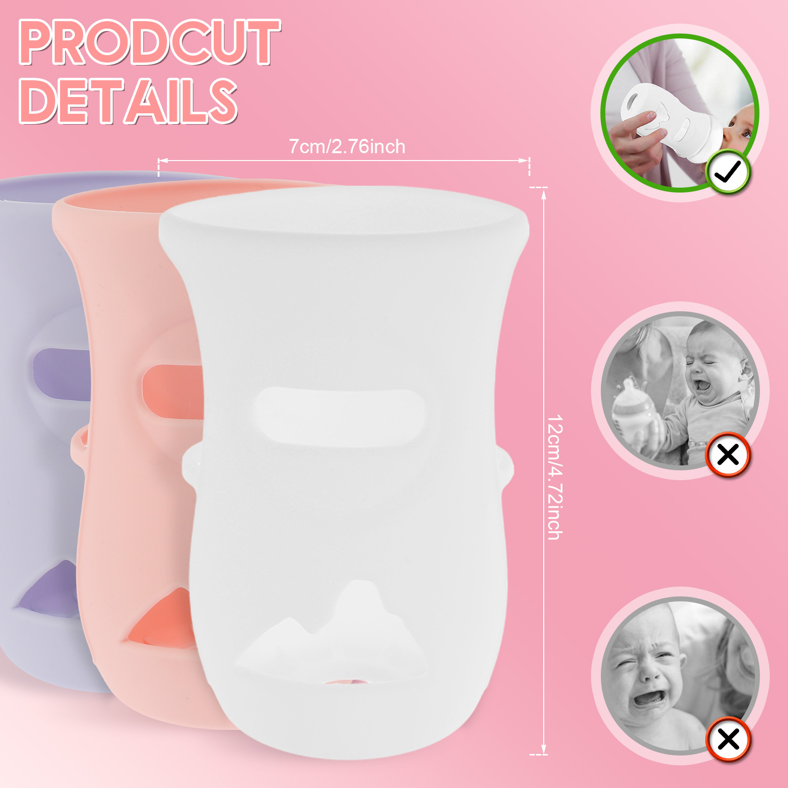 Silicone Sleeves Silicone Baby - Baby Food Bottle recension och pris