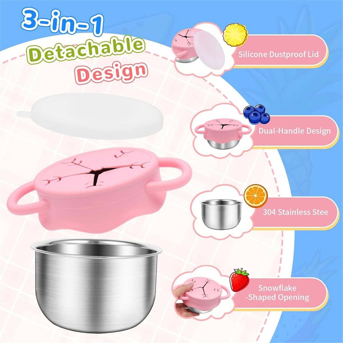 2026 New 2 Pack Toddler Snack  - Snack Cup Toddler recension och pris