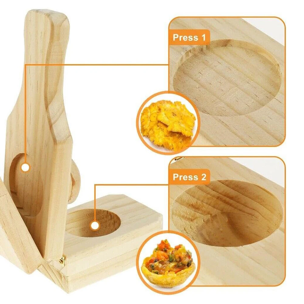 Wooden Plantain Press With Han - Baby Food Banana recension och pris