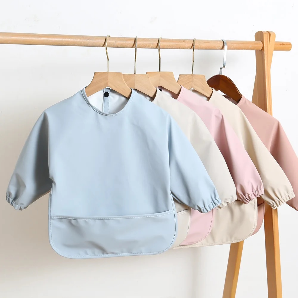 Solid Color Baby Feeding Bibs  - Baby Food Apron recension och pris