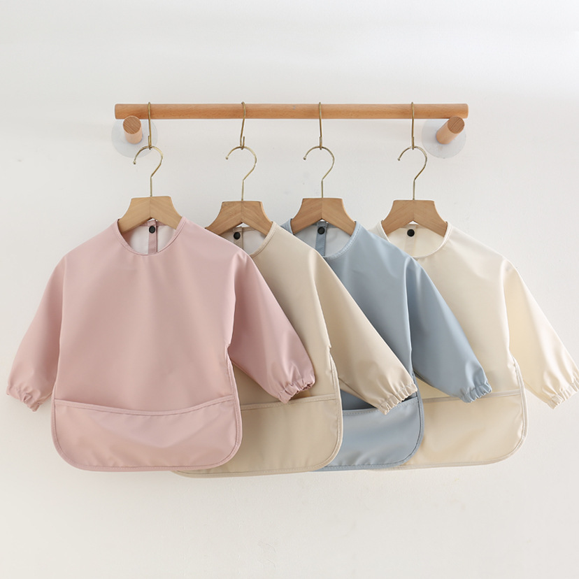 Solid Color Baby Feeding Bibs  - Baby Food Apron recension och pris