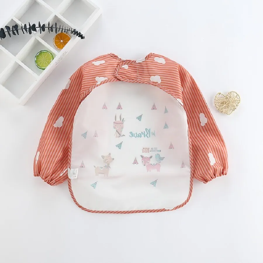 For1-3Year Baby Long Sleeve Sc - Baby Food Apron recension och pris