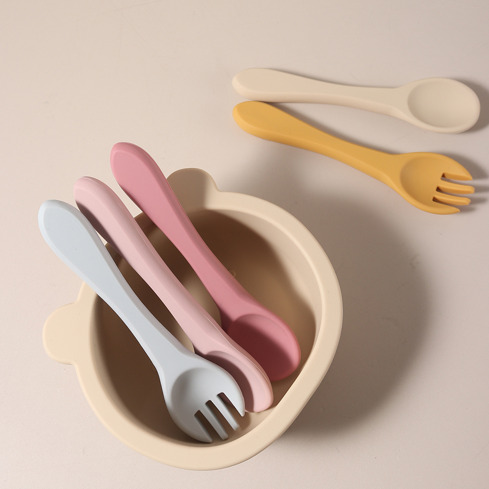 Custom Name 1 Pair Silicone Sp - Baby Food Utensil recension och pris