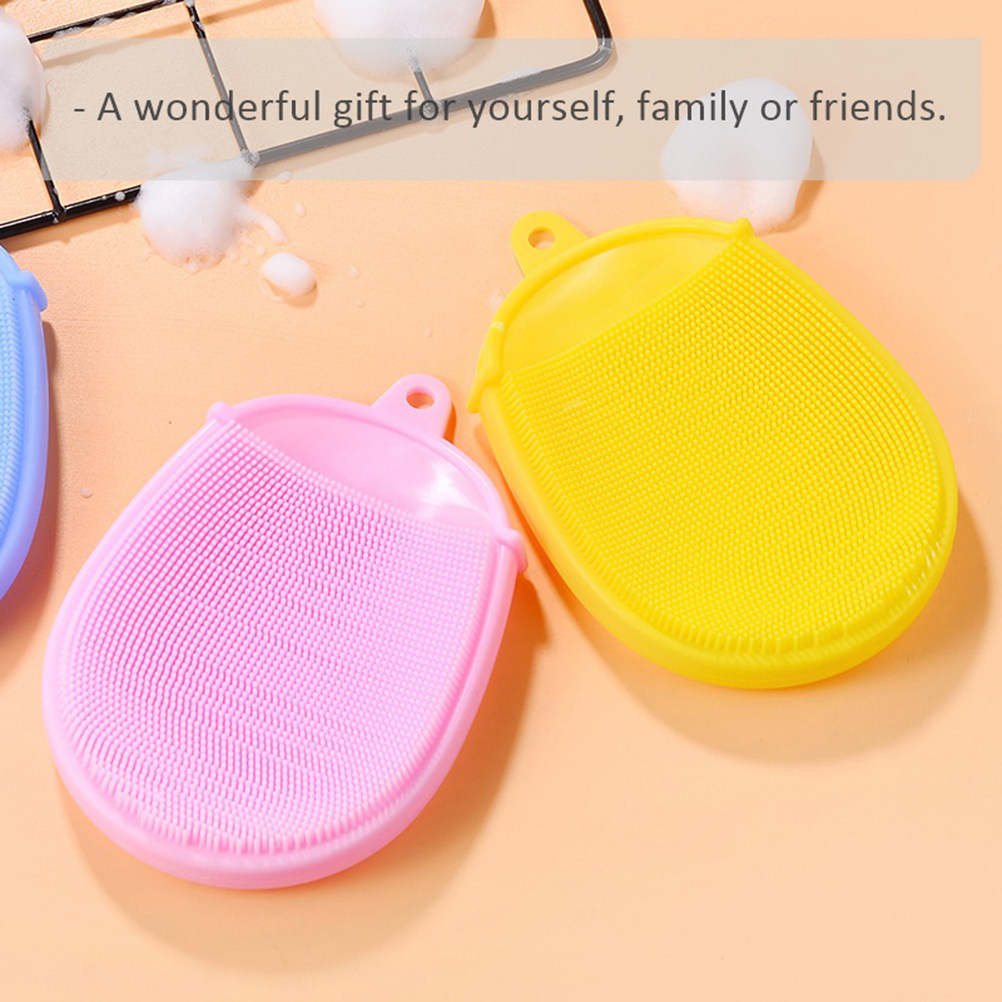 3Pcs Infant Silicone Bath Brus - Dry Food Baby recension och pris
