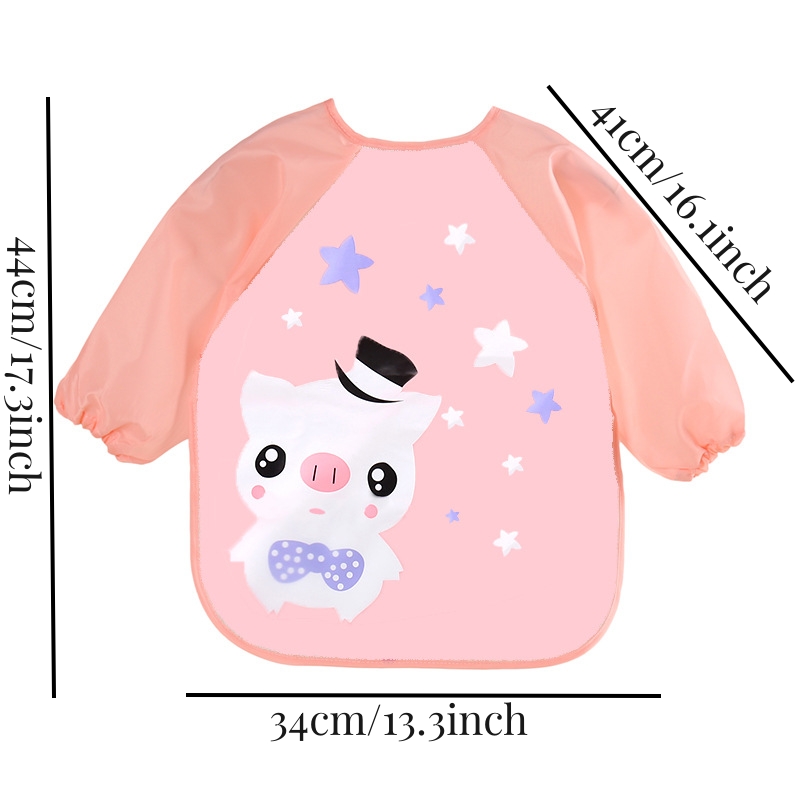Waterproof EVA Full Sleeve Bab - Baby Food Apron recension och pris