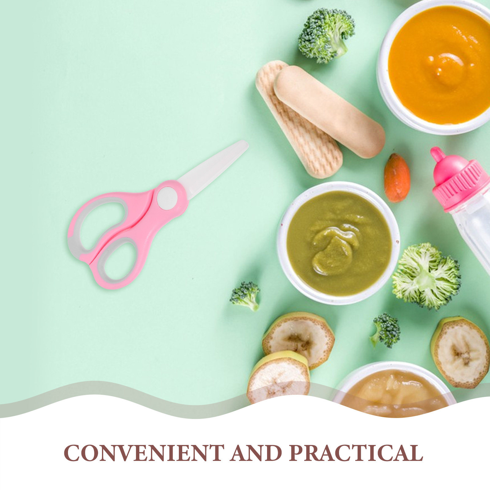 Portable Ceramic Baby Food Sci - Baby Food Scissors recension och pris