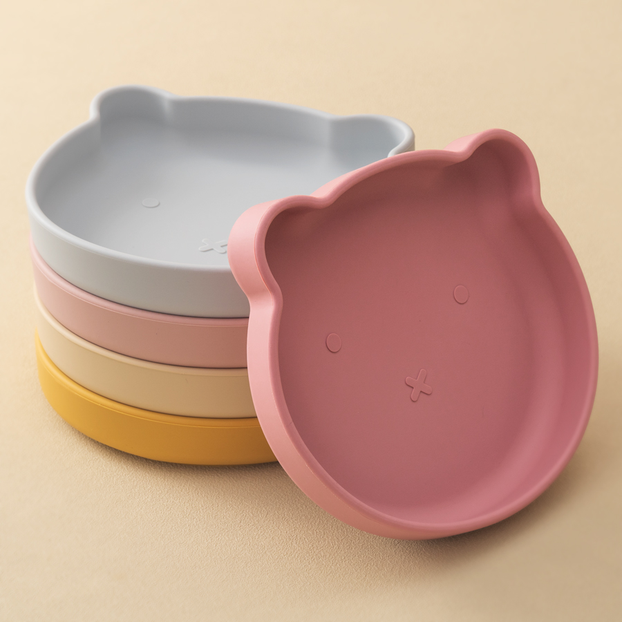 1PC Silicone Baby Dishes Sucti - Baby Food Utensil recension och pris
