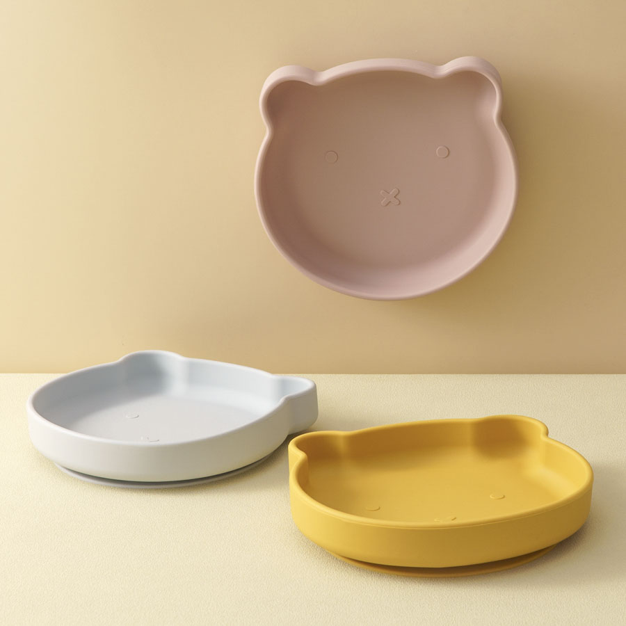 1PC Silicone Baby Dishes Sucti - Baby Food Utensil recension och pris