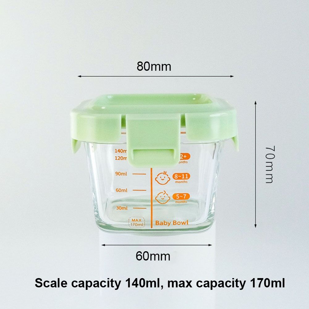 New 170ml Food Storage Box Fro - Baby Food Jars Glass recension och pris