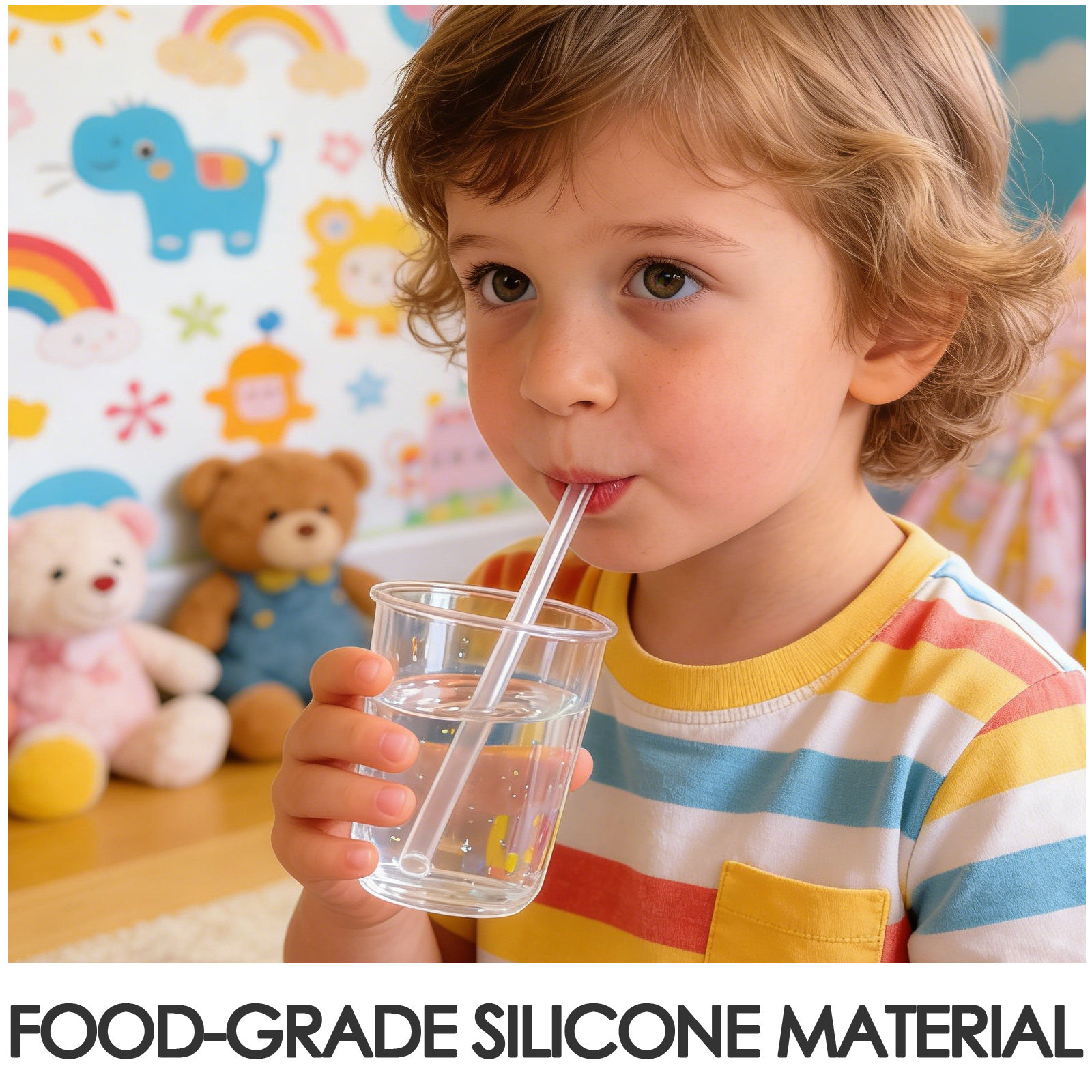 1Set Food Grade Silicone Sippy - Baby Food Bottle recension och pris