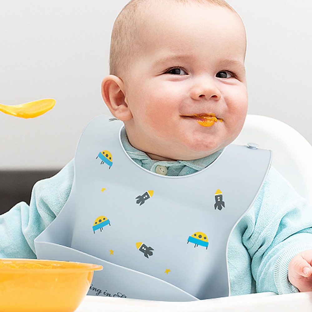 Baby Bibs Waterproof Soft Sili - Baby Food Apron recension och pris