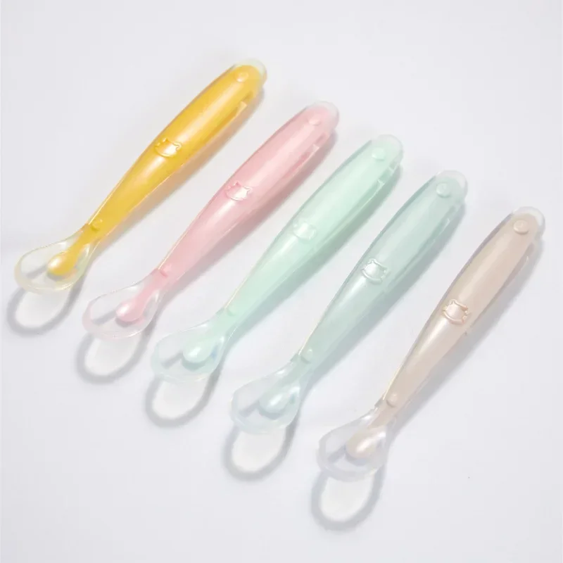 Soft Silicone Baby Spoon Toddl - Baby Food Utensil recension och pris