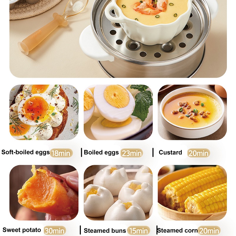 400W Multifunctional Egg Cooke - Baby Food Steamer recension och pris
