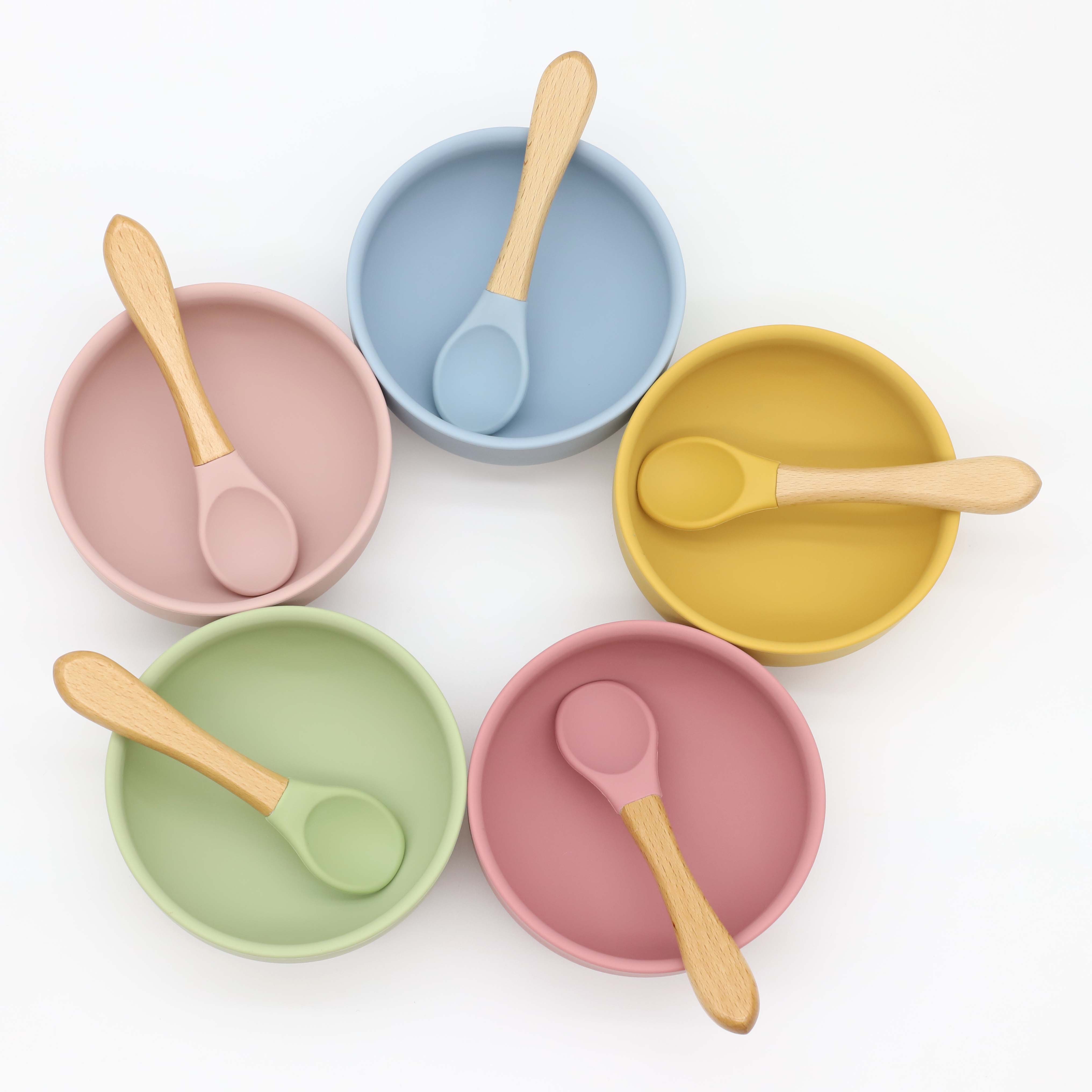 Silicone bowl with suction cup - Baby Food Utensil recension och pris