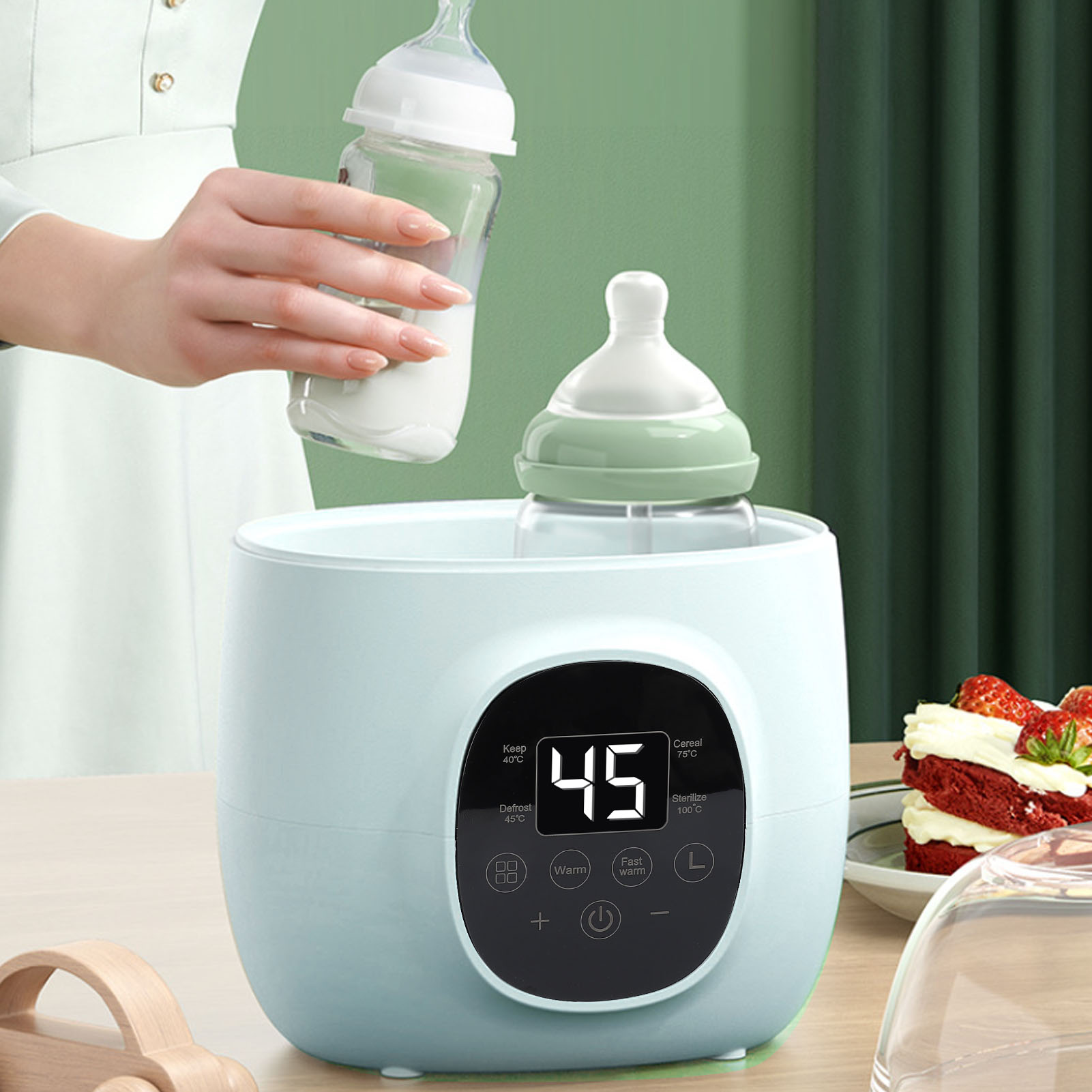 Baby Bottle Warmer 200W PP Mul - Baby Food Bottle recension och pris