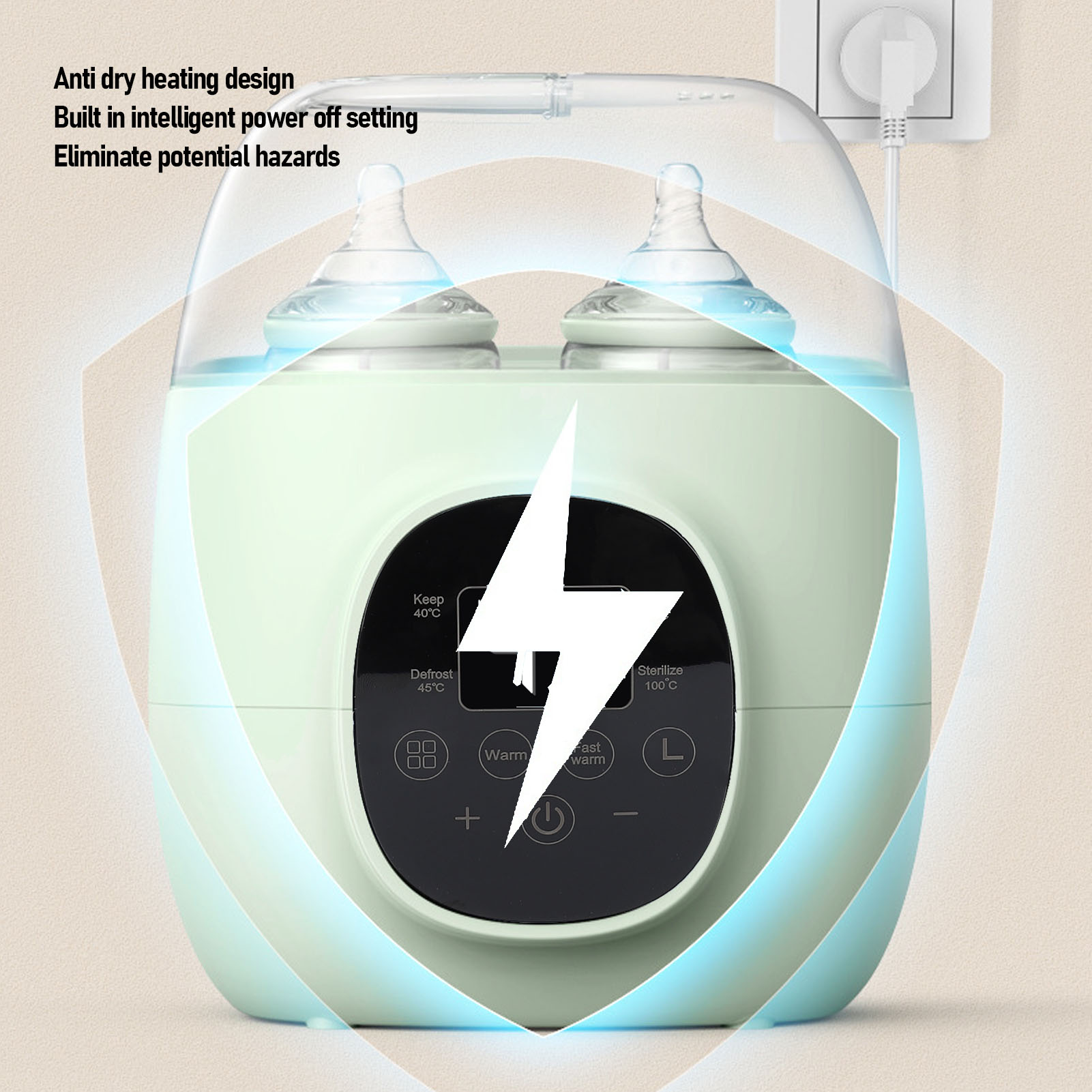 Baby Bottle Warmer 200W PP Mul - Baby Food Bottle recension och pris