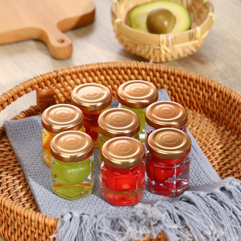 Hexagonal Mini  Jars with  Lid - Baby Food Jars Glass recension och pris