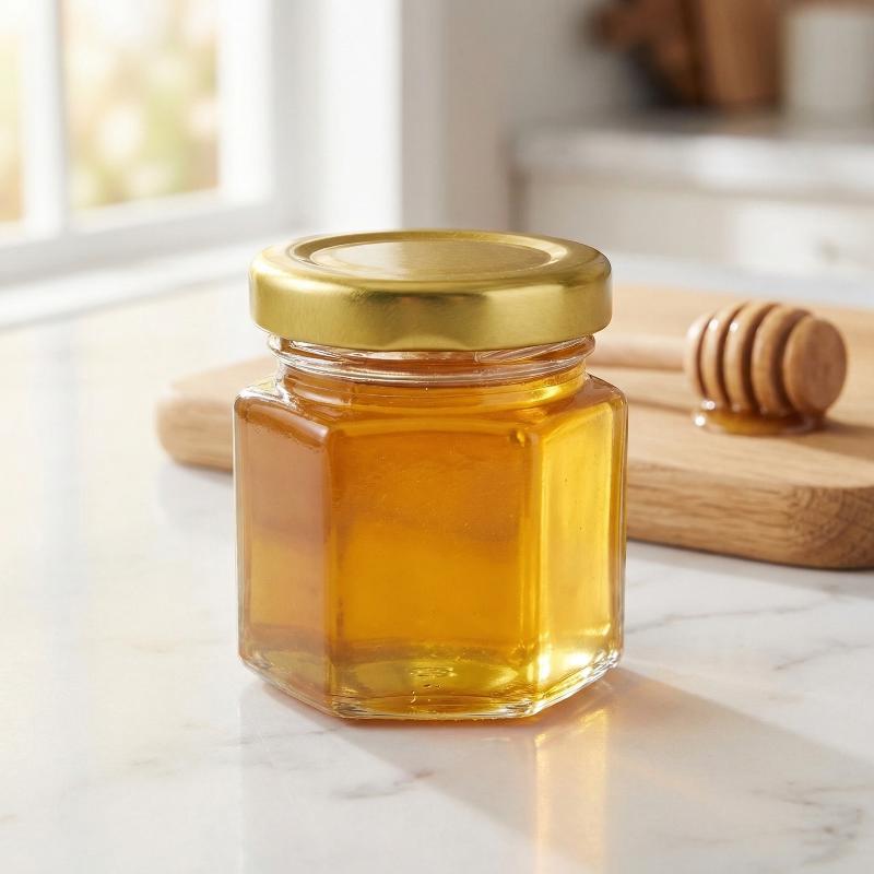 Hexagonal Mini  Jars with  Lid - Baby Food Jars Glass recension och pris
