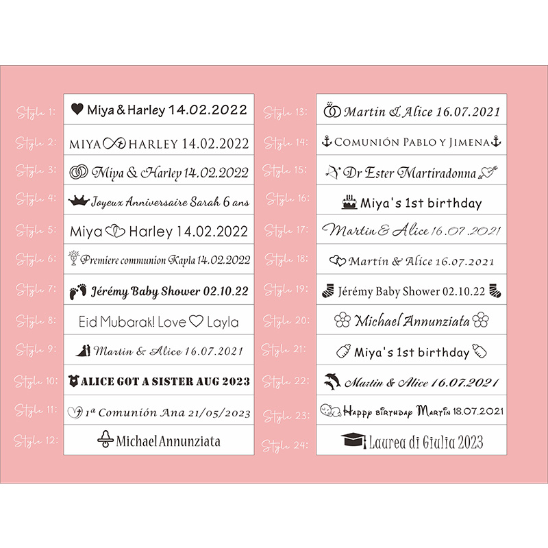 100pcs Personalized Colored Wo - Baby Food Plan recension och pris