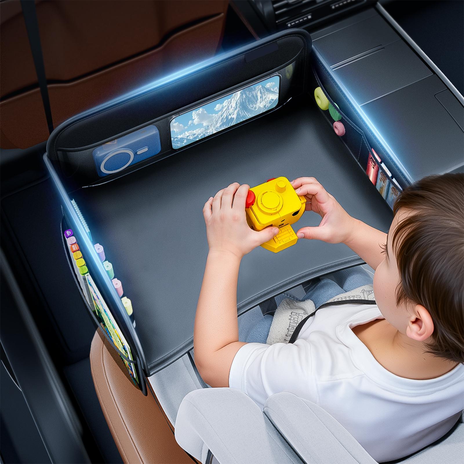 PU Leather Kids Travel Tray fo - Snack Cup Toddler recension och pris
