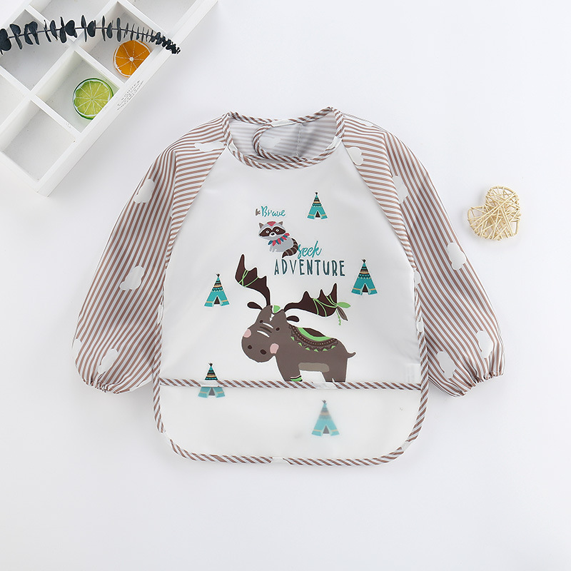 Baby Bibs Cute Colorful Cartoo - Baby Food Apron recension och pris