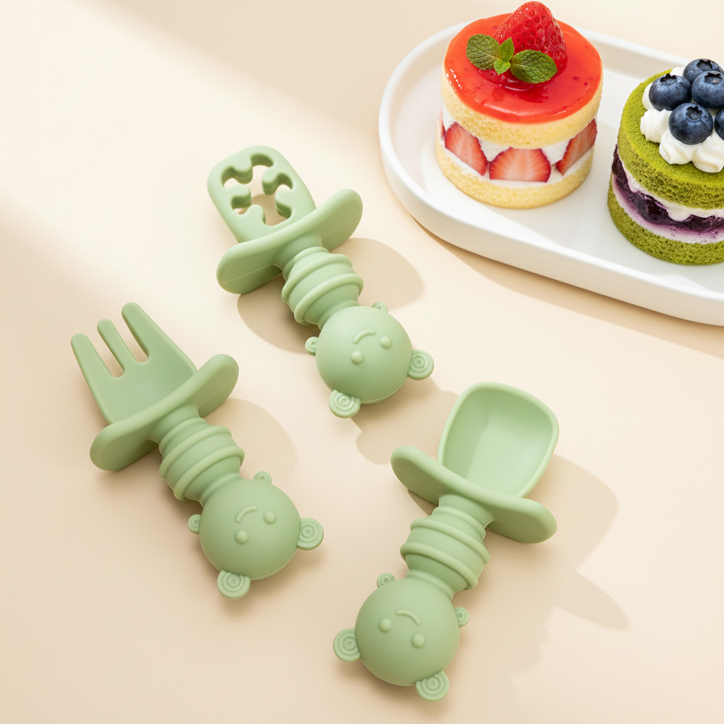 3pcs Short Handle Bee Spoon &  - Baby Food Utensil recension och pris