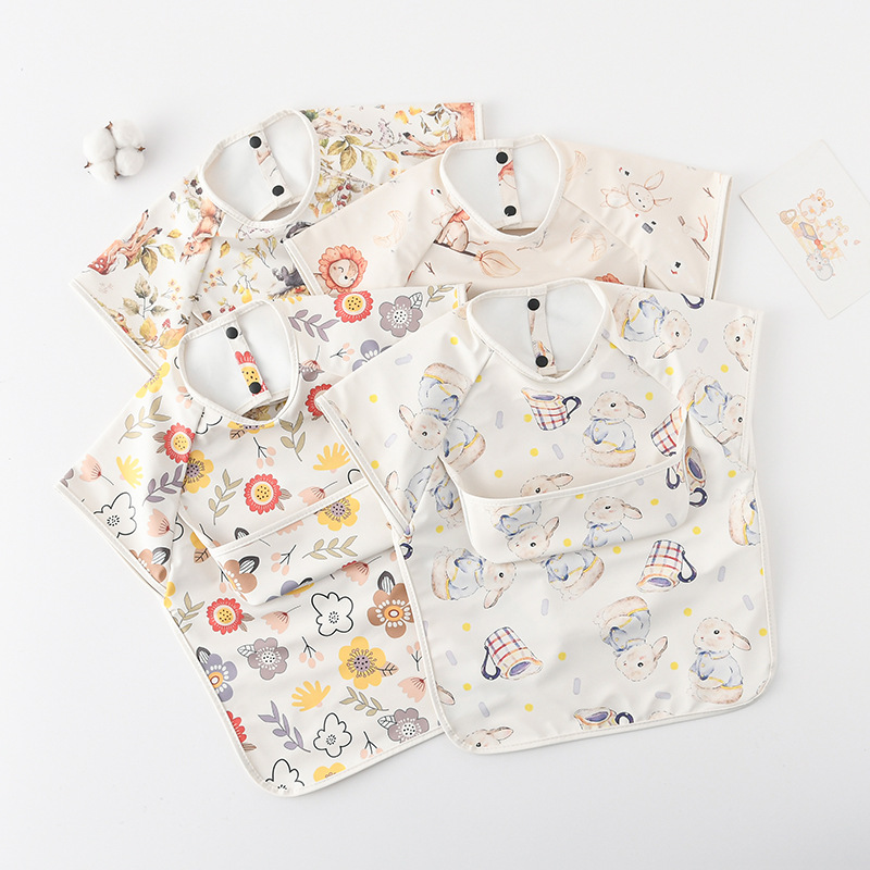 Newborn Baby Bibs Blouse Water - Baby Food Apron recension och pris